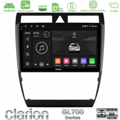 Clarion GL700 QUALCOMM Series 8Core Android ClarionOS 4+64GB Audi A6 (C5) 1997-2004 Navigation Multimedia Tablet 9
