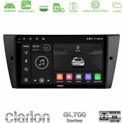 Clarion GL700 QUALCOMM Series 8Core Android ClarionOS 4+64GB BMW 3 Series 2006-2011 Navigation Multimedia Tablet 9