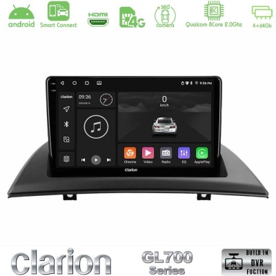 Clarion GL700 QUALCOMM Series 8Core Android ClarionOS 4+64GB BMW E83 Navigation Multimedia Tablet 9