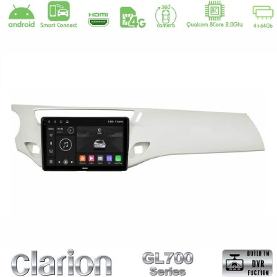 Clarion GL700 QUALCOMM Series 8Core Android ClarionOS 4+64GB Citroen C3 2009-2016 Navigation Multimedia Tablet 9
