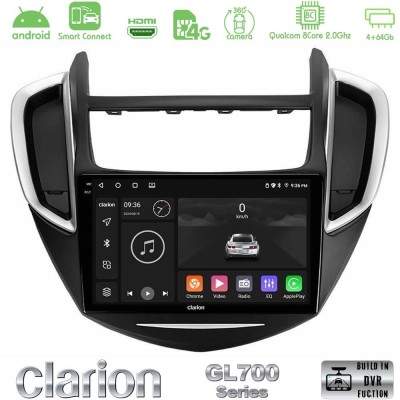 Clarion GL700 QUALCOMM Series 8Core Android ClarionOS 4+64GB Chevrolet Trax 2013-2020 Navigation Multimedia Tablet 9