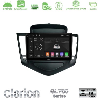 Clarion GL700 QUALCOMM Series 8Core Android ClarionOS 4+64GB Chevrolet Cruze 2009-2012 Navigation Multimedia Tablet 9