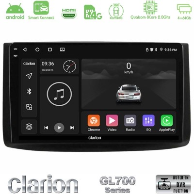 Clarion GL700 QUALCOMM Series 8Core Android ClarionOS 4+64GB Chevrolet Aveo 2006-2010 Navigation Multimedia Tablet 9
