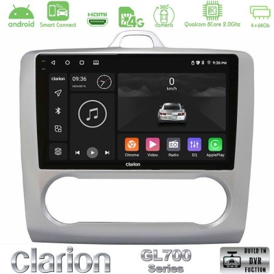 Clarion GL700 QUALCOMM Series 8Core Android ClarionOS 4+64GB Ford Focus Auto AC Navigation Multimedia Tablet 9