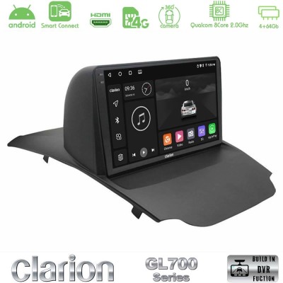 Clarion GL700 QUALCOMM Series 8Core Android ClarionOS 4+64GB Ford Ecosport 2014-2017 Navigation Multimedia Tablet 9