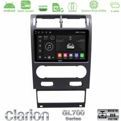 Clarion GL700 QUALCOMM Series 8Core Android ClarionOS 4+64GB Ford Mondeo 2004-2007 Navigation Multimedia Tablet 9