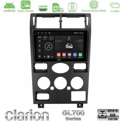 Clarion GL700 QUALCOMM Series 8Core Android ClarionOS 4+64GB Ford Mondeo 2001-2004 Navigation Multimedia Tablet 9
