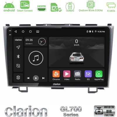 Clarion GL700 QUALCOMM Series 8Core Android ClarionOS 4+64GB Honda CRV Navigation Multimedia Tablet 9