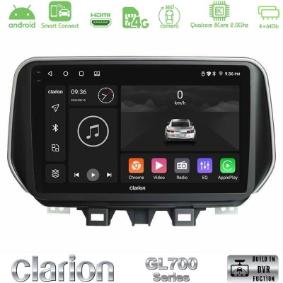Clarion GL700 QUALCOMM Series 8Core Android ClarionOS 4+64GB Hyundai ix35 Navigation Multimedia Tablet 10