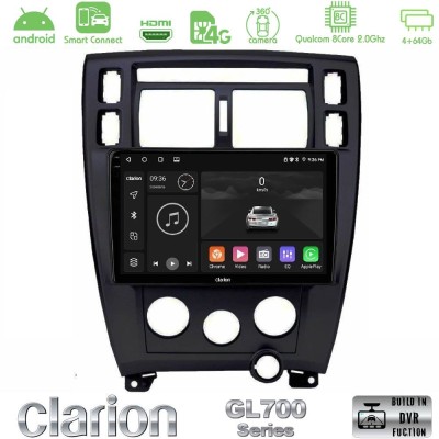 Clarion GL700 QUALCOMM Series Hyundai Tucson 2006 – 2013 8Core Android ClarionOS 4+64GB Navigation Multimedia Tablet 10