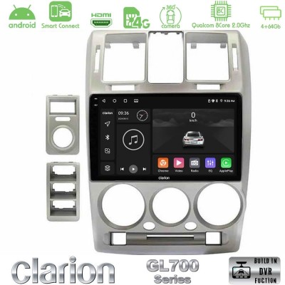 Clarion GL700 QUALCOMM Series Hyundai Getz 2002-2009 8Core Android ClarionOS 4+64GB Navigation Multimedia Tablet 9