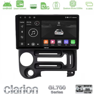 Clarion GL700 QUALCOMM Series 8Core Android ClarionOS 4+64GB Hyundai Atos 1997 – 2010 Navigation Multimedia Tablet 9