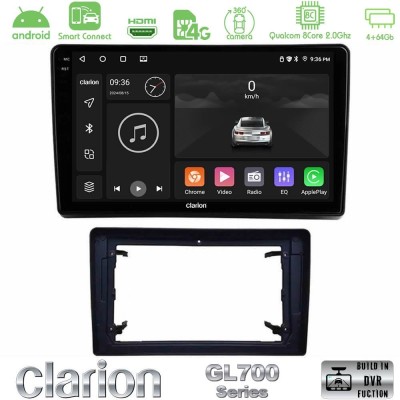 Clarion GL700 QUALCOMM Series 8Core Android ClarionOS 4+64GB Chrysler / Dodge / Jeep Navigation Multimedia Tablet 10