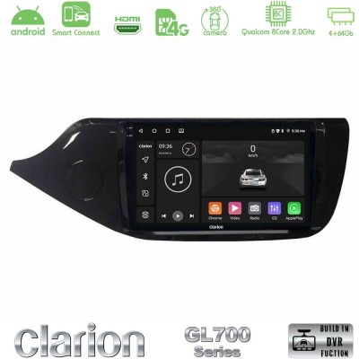 Clarion GL700 QUALCOMM Series 8Core Android ClarionOS 4+64GB Kia Ceed 2013-2017 Navigation Multimedia Tablet 9