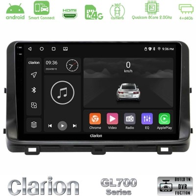 Clarion GL700 QUALCOMM Series 8Core Android ClarionOS 4+64GB Kia Ceed 2018-2023 Navigation Multimedia Tablet 10
