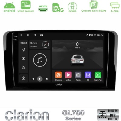 Clarion GL700 QUALCOMM Series 8Core Android ClarionOS 4+64GB Mercedes ML/GL Class Navigation Multimedia Tablet 9