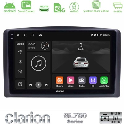 Clarion GL700 QUALCOMM Series 8Core Android ClarionOS 4+64GB Mercedes Vito 2015-2021 Navigation Multimedia Tablet 10
