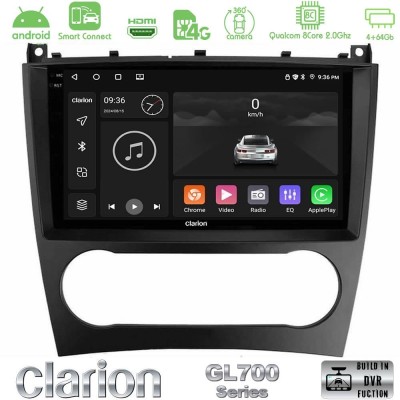 Clarion GL700 QUALCOMM Series 8Core Android ClarionOS 4+64GB Mercedes W203 Facelift Navigation Multimedia Tablet 9