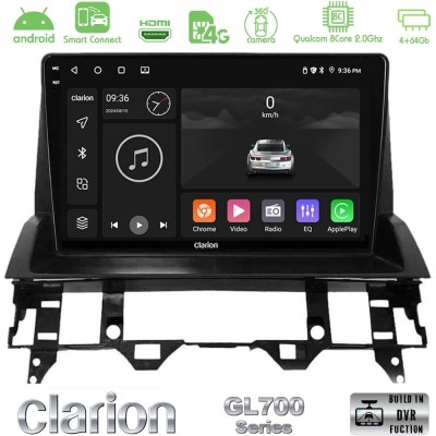 Clarion GL700 QUALCOMM Series 8Core Android ClarionOS 4+64GB Mazda6 2002-2006 Navigation Multimedia Tablet 9