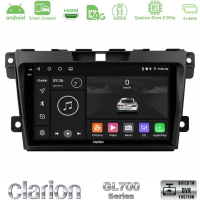 Clarion GL700 QUALCOMM Series 8Core Android ClarionOS 4+64GB Mazda CX-7 2007-2011 Navigation Multimedia Tablet 9