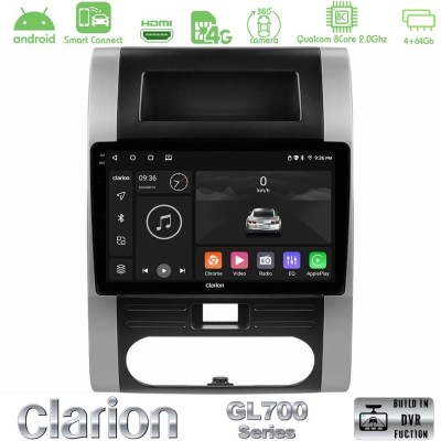 Clarion GL700 QUALCOMM Series 8Core Android ClarionOS 4+64GB Nissan X-Trail T31 Navigation Multimedia Tablet 10