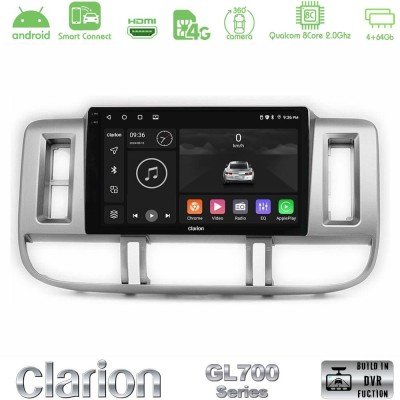 Clarion GL700 QUALCOMM Series 8Core Android ClarionOS 4+64GB Nissan X-Trail (T30) 2000-2003 Navigation Multimedia Tablet 9