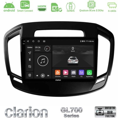 Clarion GL700 QUALCOMM Series 8Core Android ClarionOS 4+64GB Opel Insignia 2014-2017 Navigation Multimedia Tablet 9