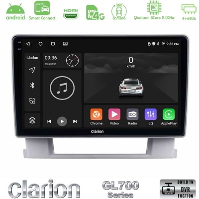 Clarion GL700 QUALCOMM Series 8Core Android ClarionOS 4+64GB Opel Astra J 2010-2014 Navigation Multimedia Tablet 9