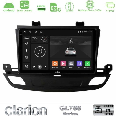 Clarion GL700 QUALCOMM Series 8Core Android ClarionOS 4+64GB Opel Insignia 2 2017-2020 Navigation Multimedia Tablet 9
