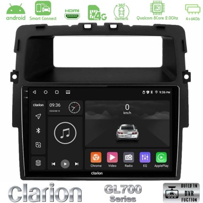 Clarion GL700 QUALCOMM Series 8Core Android ClarionOS 4+64GB Renault/Nissan/Opel Navigation Multimedia Tablet 10