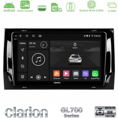 Clarion GL700 QUALCOMM Series 8Core Android ClarionOS 4+64GB Skoda Kodiaq/Karoq 2017-> Navigation Multimedia Tablet 10