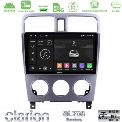 Clarion GL700 QUALCOMM Series 8Core Android ClarionOS 4+64GB Subaru Forester 2003-2007 Navigation Multimedia Tablet 9