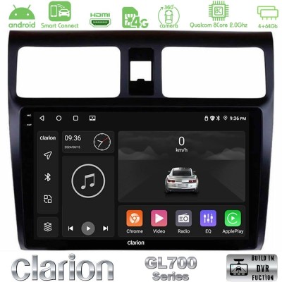Clarion GL700 QUALCOMM Series 8Core Android ClarionOS 4+64GB Suzuki Swift 2005-2010 Navigation Multimedia Tablet 10