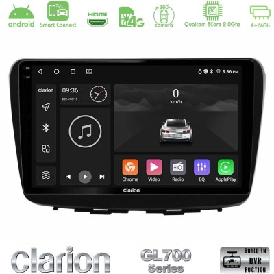 Clarion GL700 QUALCOMM Series 8Core Android ClarionOS 4+64GB Suzuki Baleno 2016-2021 Navigation Multimedia Tablet 9
