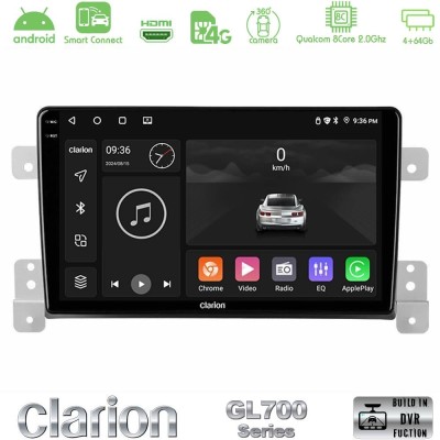 Clarion GL700 QUALCOMM Series 8Core Android ClarionOS 4+64GB Suzuki Grand Vitara Navigation Multimedia Tablet 9