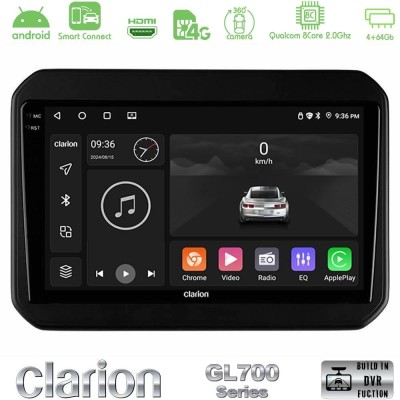 Clarion GL700 QUALCOMM Series 8Core Android ClarionOS 4+64GB Suzuki Ignis Navigation Multimedia Tablet 9