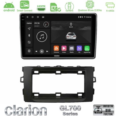 Clarion GL700 QUALCOMM Series 8Core Android ClarionOS 4+64GB Toyota Auris 2013-2016 Navigation Multimedia Tablet 10