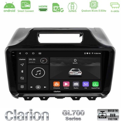 Clarion GL700 QUALCOMM Series Toyota iQ 2008 – 2015 8Core Android ClarionOS 4+64GB Navigation Multimedia Tablet 9