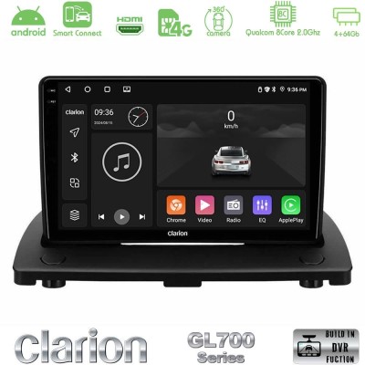 Clarion GL700 QUALCOMM Series 8Core Android ClarionOS 4+64GB Volvo XC90 2006-2014 Navigation Multimedia Tablet 9