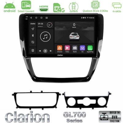 Clarion GL700 QUALCOMM Series 8Core Android ClarionOS 4+64GB VW Jetta Navigation Multimedia Tablet 10