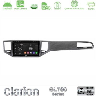 Clarion GL700 QUALCOMM Series 8Core Android ClarionOS 4+64GB VW Sportsvan 2014-2020 Navigation Multimedia Tablet 10