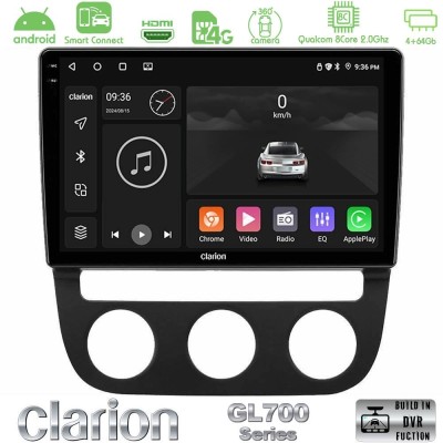 Clarion GL700 QUALCOMM Series 8Core Android ClarionOS 4+64GB VW Jetta Navigation Multimedia Tablet 10