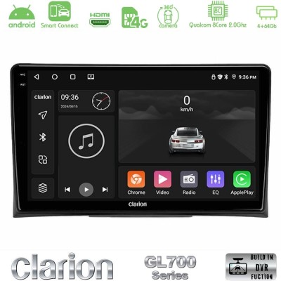 Clarion GL700 QUALCOMM Series 8Core Android ClarionOS 4+64GB VW Transporter 2003-2015 Navigation Multimedia Tablet 9