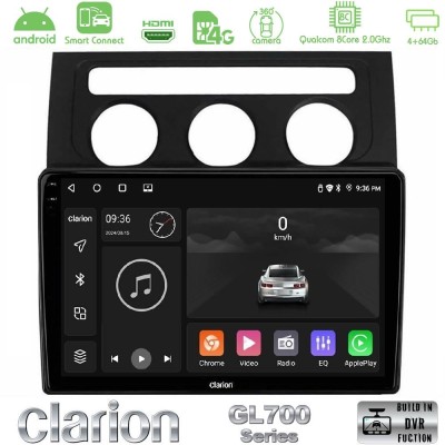 Clarion GL700 QUALCOMM Series 8Core Android ClarionOS 4+64GB VW Touran 2003-2011 Navigation Multimedia Tablet 10
