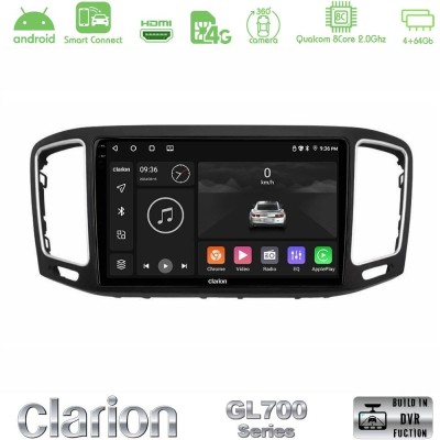 Clarion GL700 QUALCOMM Series 8Core Android ClarionOS 4+64GB VW Sharan 2015-2023 Navigation Multimedia Tablet 9