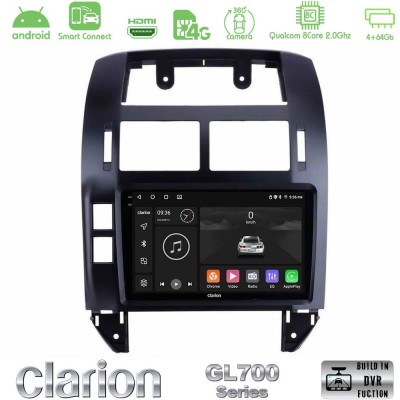 Clarion GL700 QUALCOMM Series 8Core Android ClarionOS 4+64GB VW Polo 2002-2009 Navigation Multimedia Tablet 9