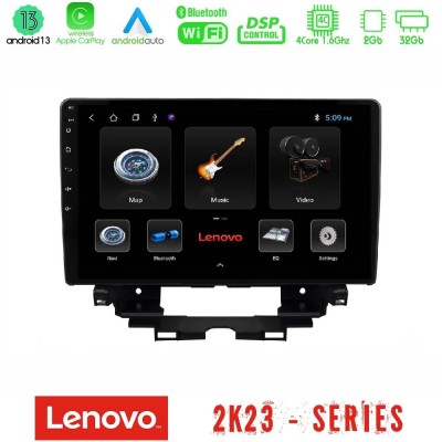 Lenovo Car Pad Renault Kangoo / Nissan Townstar 2022-> 4Core Android 13 2+32GB Navigation Multimedia Tablet 10
