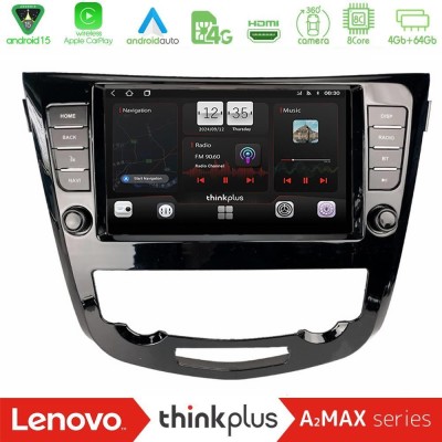 Lenovo Thinkplus A2MAX Series 8Core Android15 4+64GB  Nissan Qashqai J11 (AUTO A/C) Navigation Multimedia Tablet 9