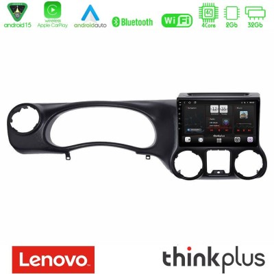 Lenovo Thinkplus Series 4Core Android15 2+32GB  Jeep Wrangler 2011-2014 Navigation Multimedia Tablet 10