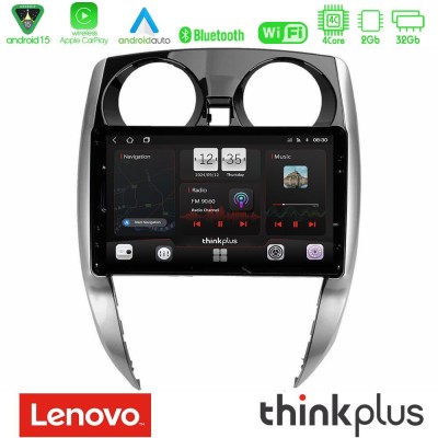 Lenovo Thinkplus Series 4Core Android15 2+32GB  Nissan Note 2013-2018 Navigation Multimedia Tablet 10